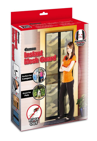 Instant Magic Mesh Screen! Camo! Instantly opens, magically closes! Retail $19.99