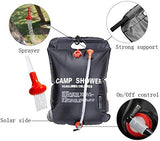 New Camping Shower Bag, 5Gallons/20L Portable Shower Bag with Removable Hose and On-Off Switchable Shower Head for Camping Outdoor Travelling