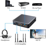NEW CAMWAY 4K HDMI Audio Extractor HDMI to HDMI Optical TOSLINK SPDIF and 3.5mm Analog Stereo Audio Converter HDMI Audio Splitter Adapter Support 3D for Apple TV Blu-ray Player