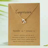 New Capricorn Star Sign/Zodiac/Horoscope Pendant Necklace Hand made in gold finish by Hanbury Studio!