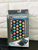 Brand new Total Vision Ultra Slim & Lightweight RFID Blocking Card Case! 7 Card slots! Fits in your pocket or purse! Protects from Identity Theft! Polka Dot