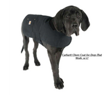 Brand new Carhartt Chore Coat Dog Vest For dogs that work! Water Repellent Cotton Duck Pet Apparel, Black! Sz L!