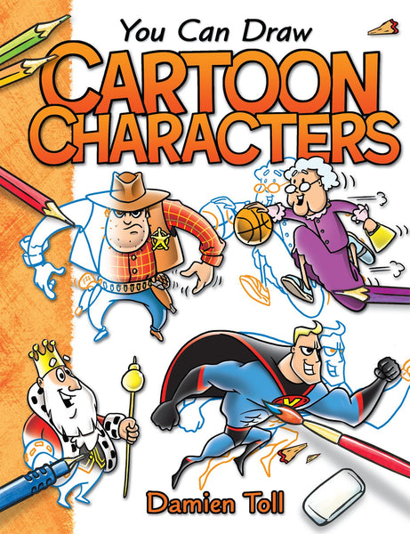 New You Can Draw Cartoon Characters, Paperback! 32 Pages