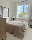 New Cashmere Blend Quilt - Casaluna in Dark Sand! Quilt only! KING! Retails $169+