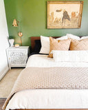 New Cashmere Blend Quilt - Casaluna in Dark Sand! Quilt only! KING! Retails $169+