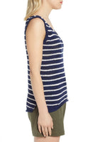Brand new Caslon Sweater Tank Top Sz M! Navy/White! Great to wear with layers for all seasons! Nordstrom Item! Retails $65+