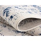 New Casper 9936 Navy Area Rug, 3'9" X 5'6". Made in Turkey! High quality polypropylene fibers, soft, soft and durable.
