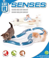 New in box! Catit Design Senses Super Roller Circuit Toy for Cats, enticing cats to chase and swipe at it! t's the ultimate exercise stimulator for cats.