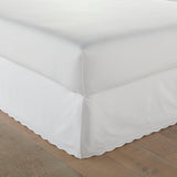 New Wayfair Item! One Allium Way Queen Caudill 15" Tailored Bed Skirt, White, Queen! Retails $83+