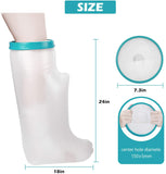Polaland Waterproof Leg Cast Wound Cover for Shower Bath, Watertight Casts and Bandages Protector Sleeve Bag for Injury Recovery, Broken Bones Hands Wrists, Burns, Tattoos -Adult Short Leg