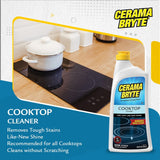 New Cerama Bryte - Cooktop Cleaning Kit - Includes 10 oz. Bottle of Cerama Bryte Cooktop Cleaner, 1 Cleaning Pad and 1 Scraper