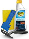 New Cerama Bryte - Cooktop Cleaning Kit - Includes 10 oz. Bottle of Cerama Bryte Cooktop Cleaner, 1 Cleaning Pad and 1 Scraper