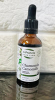 New sealed St. Francis Herb Farm Chamomile 50 mL! Reduces intestinal inflammation, flatulence, bloating, and colic • Eases nervous irritability • Soothes teething pains in children, BB 8/26!