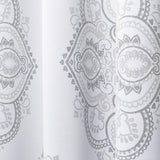 New Chaps Madera Room Darkening Medallion Printed Sateen Grommet Top Curtain Panels, 38"x84", Silver Grey, Set of 2