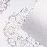 New Chaps Madera Room Darkening Medallion Printed Sateen Grommet Top Curtain Panels, 38"x84", Silver Grey, Set of 2