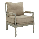 New in box! Great Quality French Country Chelle Armchair by Kelly Clarkson Home in Taupe! Wayfair Item! Retails $550+ On Sale!