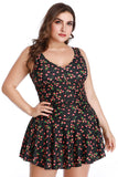 New Summer Mae Cherry Print Plus Size Swimdress | One Piece Swimsuit, Sz 2X!