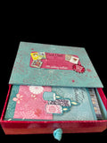 Card Chest Greeting Cards in Keepsake Chest - 20 Beautifully Designed Handcrafted Greeting Cards with Matching Envelopes