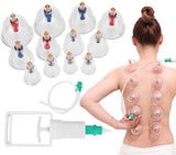 New 12 Cups Cupping Therapy Sets,Chinese Cupping Therapy Set Fire with Pump
