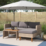 New in box! Wayfair Brookside Chloe Rattan Outdoor Seating Collection - Sectional with table! Retails $936 w/tax!