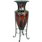 New Cissell Bronze 27'' Indoor / Outdoor Metal Floor Vase by Fleur de Lis Living! Retails $169+