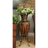New Cissell Bronze 27'' Indoor / Outdoor Metal Floor Vase by Fleur de Lis Living! Retails $169+