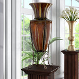 New Cissell Bronze 27'' Indoor / Outdoor Metal Floor Vase by Fleur de Lis Living! Retails $169+