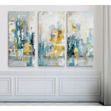 New Wayfair Large City Views II - 3 Piece Wrapped Canvas Multi-Piece Image Print! 5 Feet Wide! Retails $305 W/Tax on Sale!