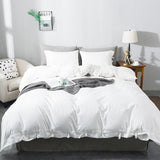 New Wayfair item! Beautiful Cladine Duvet Cover Set by Latitude Run in White! Sz Twin! Retails $125+
