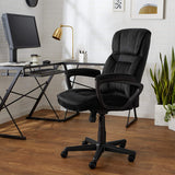 Fully Assembled Brand new AmazonBasics Classic Office Desk Computer Chair - Adjustable, Swivelling, Ultra-Soft Microfiber - Black