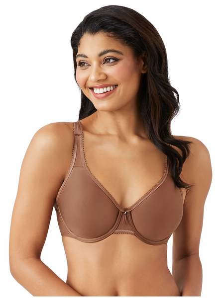 New Wacoal Basic Beauty Full Figure Seamless Underwire Bra in Clove, Sz 42D! Retails $67+