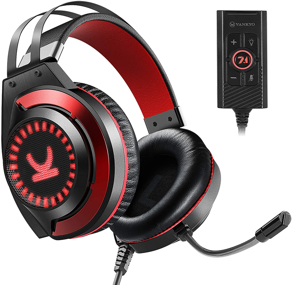 New in box! VANKYO Gaming Headset CM7000 Pro Headset with 7.1 Surround Sound Stereo, Noise Canceling Mic & Memory Foam Ear Pads for PS4, PC, PS5, Xbox One, Nintendo Switch