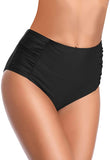 New Coastal Blue Women's Plus Size Swimwear Twist Front High Waist Bikini Bottom in Black, Sz 2X! Retails $56+
