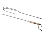 Brand new Coleman Collapsible Deluxe Cooking Fork! Breaks down for compact storage • Tines turn inward for safety • Chrome-plated steel • Stay cool wood handle