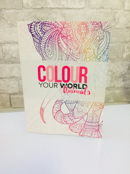 Brand new colour your world adult colouring book. Thick quality paper, tear out pages for display! Tons of amazing designs to colour!