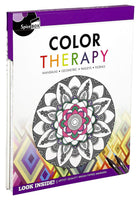 Coluor Therapy Pad! Includes 50 pages of anti-stress colouring patterns 5 brush-tipped, artist quality markers