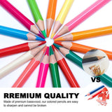 New AenArt Coloured Pencils, Set of 36 Colours, Oil Based Classic Coloured Pencils Set for Drawing Art, Colouring Books, Sketching & Shading, includes tin case!