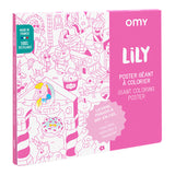 Omy Giant Colouring Poster Lily - Retails $24+