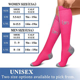 New Unisex CHARMKING Compression Socks for Circulation 6 Pairs 15-20 mmHg is Great for Nurses, Support, Athletics, Cycling, Running, Flight Travel, Pregnancy Boost Performance! Sz S/M, Fits women shoe 5-5-8.5 & Men shoe 5-9!