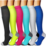 New Unisex CHARMKING Compression Socks for Circulation 6 Pairs 15-20 mmHg is Great for Nurses, Support, Athletics, Cycling, Running, Flight Travel, Pregnancy Boost Performance! Sz S/M, Fits women shoe 5-5-8.5 & Men shoe 5-9!