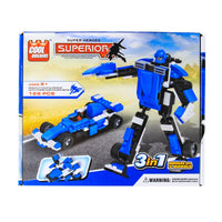 Brand new Superior Super Heroes by Cool Builders! Rebuilds into 3 models! Compatible with Lego Brand! Android of Earth Defense! Ages 6+
