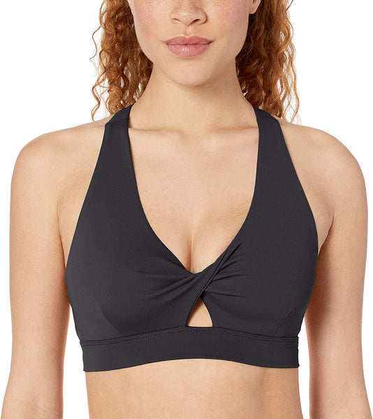 New with tags! Buttery Soft Core 10 Women's Standard Spectrum Keyhole Plunge Yoga Sports Bra, Black, Sz XS!