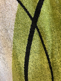 New ECARPETGALLERY Cosi Cream & Green Rug 3 Ft 11" X 5 Ft 7"! NOTE: Rug is Green NOT Yellow Close up in pictures!