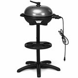 New in box! Wayfair 1350W Outdoor BBQ Freestanding Electric Grill with Removable Stand by Costway! Retails $280+ (Small dent on top cover from transport)