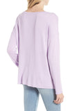 Women's Caslon Cozy Pocket Top in purple feminine, Sz XXS! Retails $50+