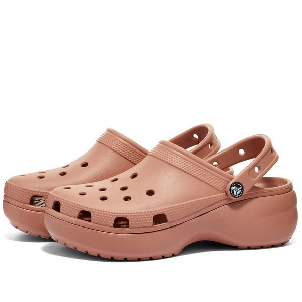 New with tags! Authentic CROCS CLASSIC PLATFORM CLOG W PALE BLUSH Sz 8W! Retails $69+