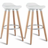 New in box! Wayfair Crooke 32" Bar Stool (Set of 2) by George Oliver in White! Retails $402 w/tax!