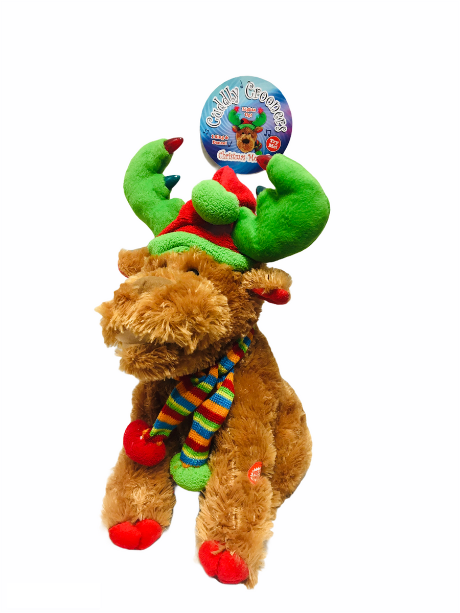 Brand new Cuddly Crooners Light up Singing & Dancing Christmas Moose ...