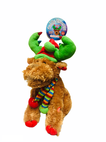 Brand new Cuddly Crooners Light up Singing & Dancing Christmas Moose! Retail $49.99