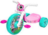 Brand new Fully assembled No Box! Minnie Mouse 10" Fly Wheel Ride-on Tricycle, Pink/White/Teal, Age 2-6! 2 push buttons enable exhilarating sounds and tunes